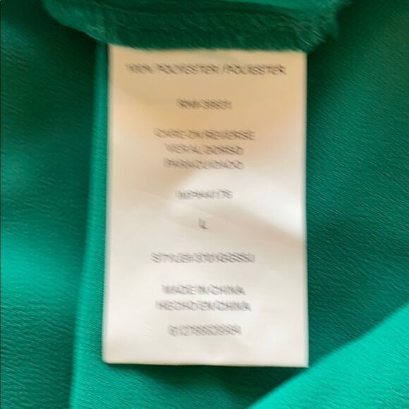 NWT My Michelle Sheer Green Blouse Top Size L - Picture 14 of 14